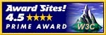 AwardSites! rated 4.5 Prime Award