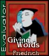 Evaluator badge Giving Words